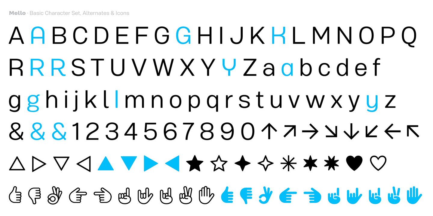 Mello Compressed Bold Font preview